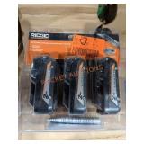 Ridgid 18V 2.AH Lithium Battery 3 Pack