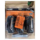 Ridgid 18V 2.AH Lithium Battery 3 Pack