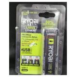 Ryobi 3Ah USB Lithium Rechargable Batteries
