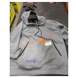 Milwaukee Large Grey Hoodie, Stained