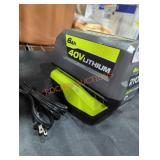 Ryobi 40v 6 ah battery and charger