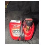 Milwaukee M12 2.0 AH Battery &Charger Combo
