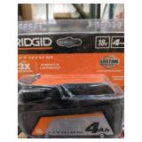 Ridgid 4Ah 18v Lithium Battery ONLY