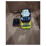 RYOBI 4AH 18V LITHIUM BATTERY AND CHARGER  - Sold