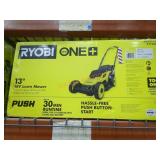 Ryobi 18v 13" Push Lawn Mower, Tool Only