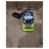 RYOBI 2Ah 18V Lithium Battery and Charger  - Sold