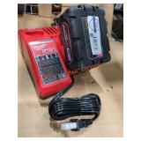 Milwaukee M18 Battery and M12 Charger