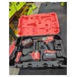 Milwaukee M18 2 tool kit and M18 xc 5 ah batteries