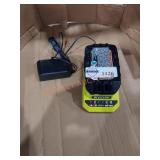 RYOBI 2AH 18V LITHIUM BATTERY AND CHARGER  - Sold