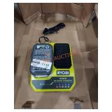RYOBI  18V LITHIUM BATTERY AND  8A RAPID CHARGER