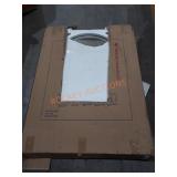 Cafe 32"H Frameless Oval Mirror Chrome