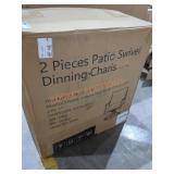 2pc Patio Dining Chairs