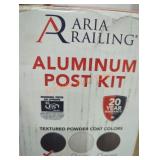 Aria railing black post kit