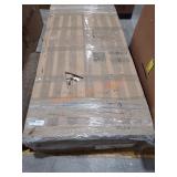 FUFU&GAGA White Makeup Vanity Desk 9 Drawers Wood