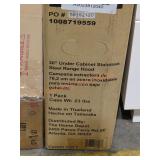 30" Under Cabinet Stainless Steel Range Hood