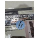 24 pocket overdoor fabric shoe organizer