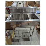 Glacier Bay Stainless Steel 3 Compartment Sink