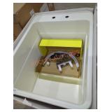 Single laundry tub 18" x 23-1/2"