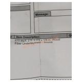 2ftx3ftx1/8in Wood Fiber Underlayment