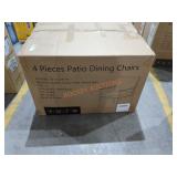 4pc Patio Dining Chairs