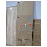 CorLiving Upholstered Wood King Panel Bed Frame