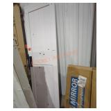 White Slim Sliding Barn Door 1" x 24"W x 84"H