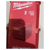 Milwaukee packout two-piece bin set! 1UNOPENED BY