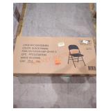 Black Metal Folding Chair (4-Pack)