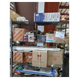 Rack Lot Of Assorted Home Improvement Items