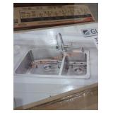 Glacier Bay 33" double bowl top mount sink
