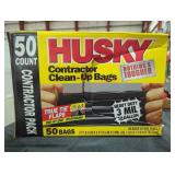 Husky contractor clean up bags