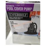 Automatic pool cover pump