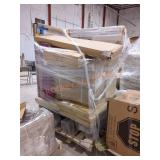 Skid Lot 60" Glass Shower Panel, Umbrella Base,