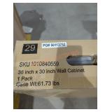 36" x 30" Wall Cabinet, Antique White