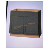 36"x24"x34.5" Sink Base Cabinet Fern Green