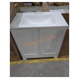 White Vanity W/Sink Top 30.5"x33"x18.5"