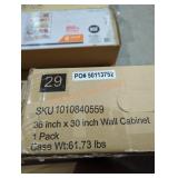 36" x 30" Wall Cabinet, Antique White