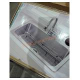 Glacier Bay 33" single bowl top mount