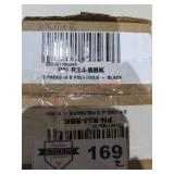 Three packs of eight Polly nails black