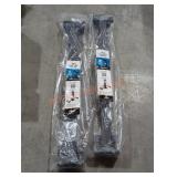 (2) Aluminum Railing 36" Mid Post, Matte Black