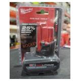 Milwaukee M12 high output xc 5 ah battery