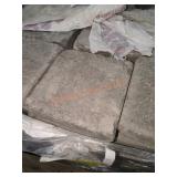 Skid Of 7"x7"x1.75" RumbleStone Square GREYSTONE