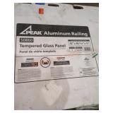 (5) 42" Tempered Glass Panels