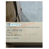 30" x 15" x 12" Wall Bridge Cabinet, Gray