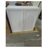 White Wall Cabinet 36" x 13" x 36"