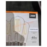 40 w clear glass light bulbs
