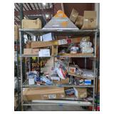 Rack Lot Of Assorted Home Improvement Items