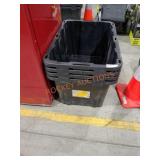 (4) HDX 27 Gallon Totes NO LID