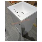 Glacier Bay 18in Vanity (pearl gray) w/ white top