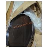 24" steel mesh compost spreader for lawn